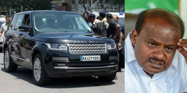 After Coming To Power Karnataka CM Gets 1.5 CR Range Rover Fitted With Special Shock Absorbers