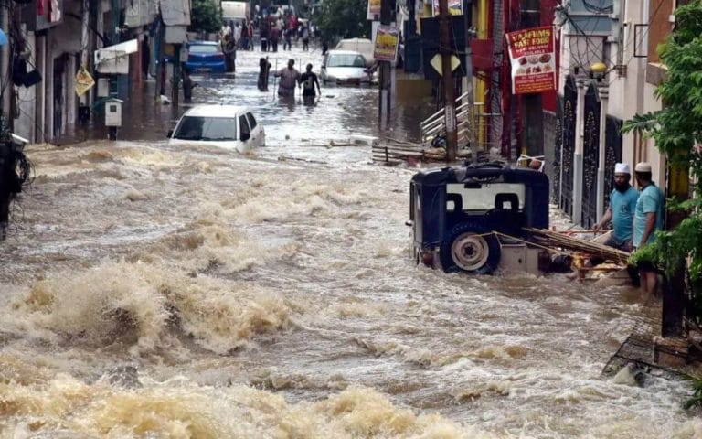 Six People Washed Away Due To Heavy Rainfall In Telangana